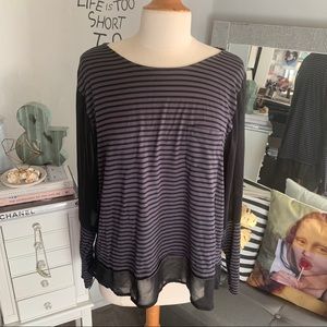 Seven7// striped top size xl